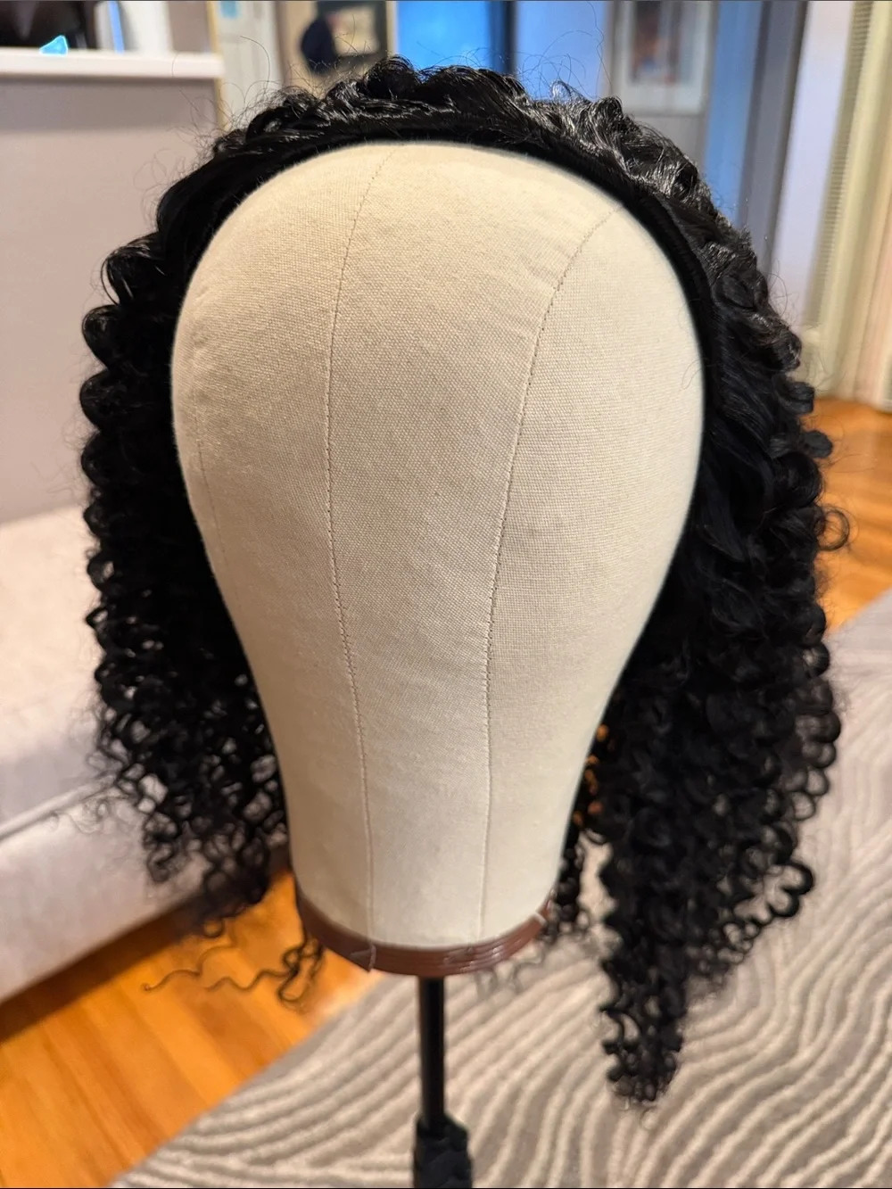 20” Synthetic‎ Kinky Curly 3-in-1 Half Wig 200% Density #067
